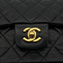 CHANEL VINTAGE CLASSIC FLAP MEDIUM CHAIN SHOULDER BAG BLACK LAMB SKIN 90293545 - PURPOSE