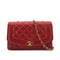 CHANEL VINTAGE DIANA MEDIUM CHAIN SHOULDER BAG RED CAVIAR SKIN 90293549 - PURPOSE