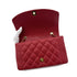 CHANEL VINTAGE DIANA MEDIUM CHAIN SHOULDER BAG RED CAVIAR SKIN 90293550 - PURPOSE