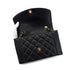 CHANEL VINTAGE MATELASSE CHAIN SHOULDER BAG BLACK CAVIAR SKIN 90293553 - PURPOSE