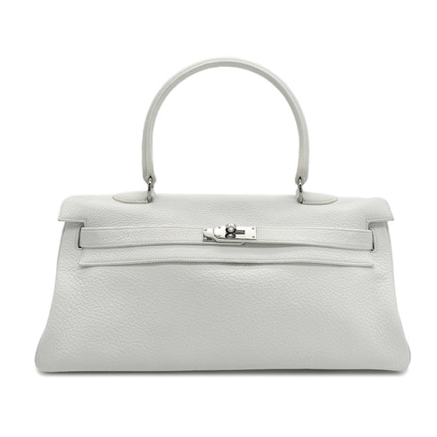 HERMES SHOULDER KELLY 42 WHITE TAURILLON CLEMENCE HAND BAG □L SHW 90293698 - PURPOSE