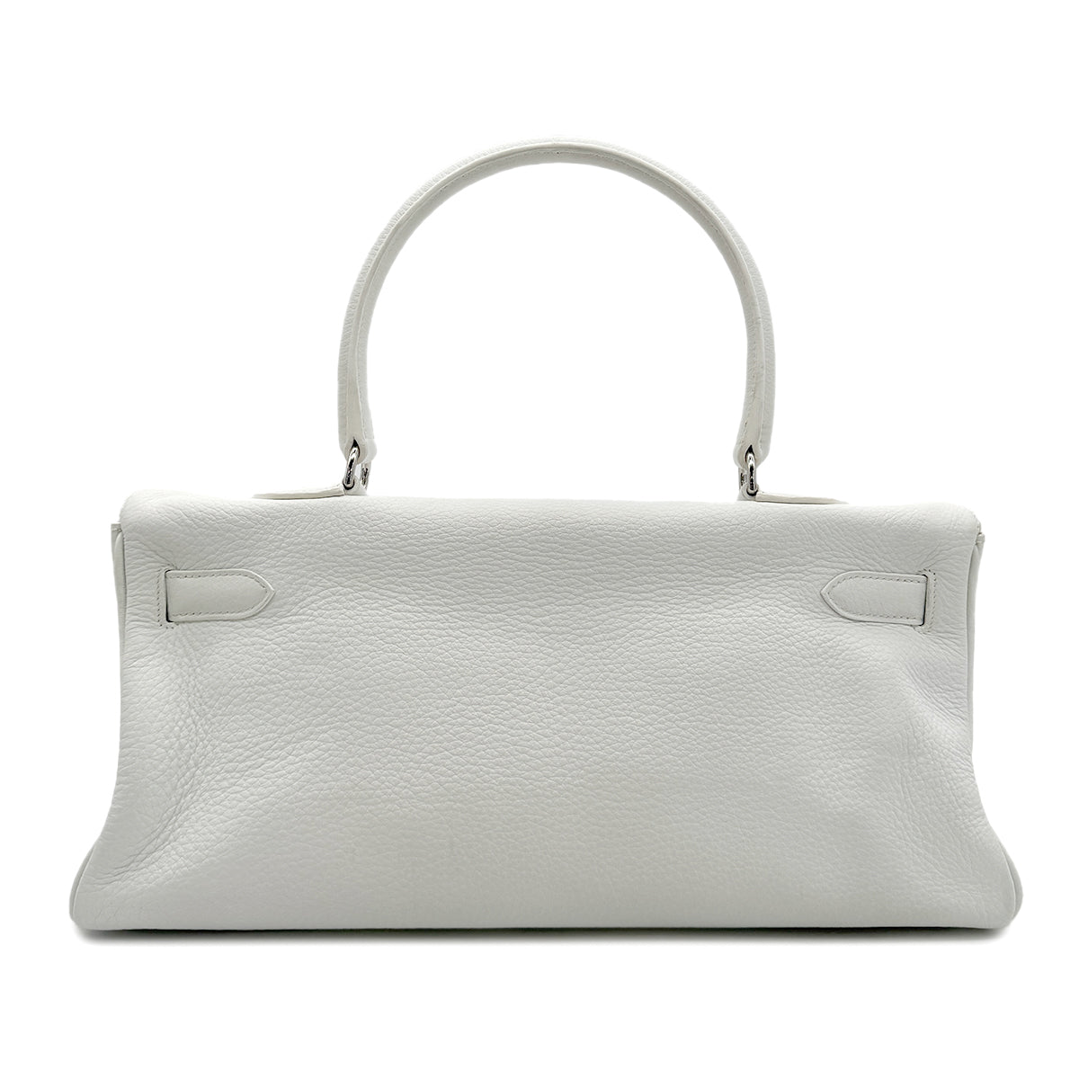 HERMES SHOULDER KELLY 42 WHITE TAURILLON CLEMENCE HAND BAG □L SHW 90293698