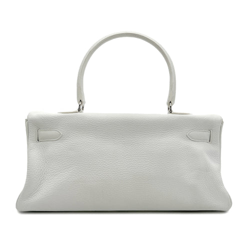 HERMES SHOULDER KELLY 42 WHITE TAURILLON CLEMENCE HAND BAG □L SHW 90293698 - PURPOSE