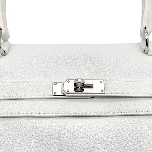HERMES SHOULDER KELLY 42 WHITE TAURILLON CLEMENCE HAND BAG □L SHW 90293698 - PURPOSE