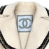 CHANEL 2006 SPORTS LINE COCO BUTTON ZIP COAT WHITE WOOL 40 06A RTW 90293699