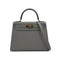 HERMES KELLY 28 SELLIER GRIS MEYER VEAU MADAME HAND SHOULDER BAG W GHW 90294137 - PURPOSE