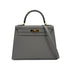 HERMES KELLY 28 SELLIER GRIS MEYER VEAU MADAME HAND SHOULDER BAG W GHW 90294137 - PURPOSE