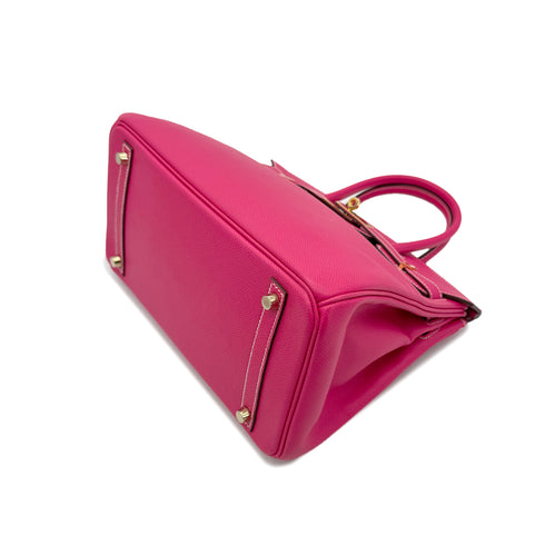 HERMES BIRKIN 30 ROSE TYRIEN VEAU EPSOM HAND BAG □Q GHW 90294138 - PURPOSE