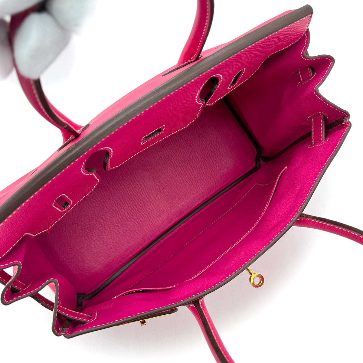 HERMES CANDY BIRKIN 30 ROSE TYRIEN VEAU EPSOM HAND BAG □Q GHW 90294138