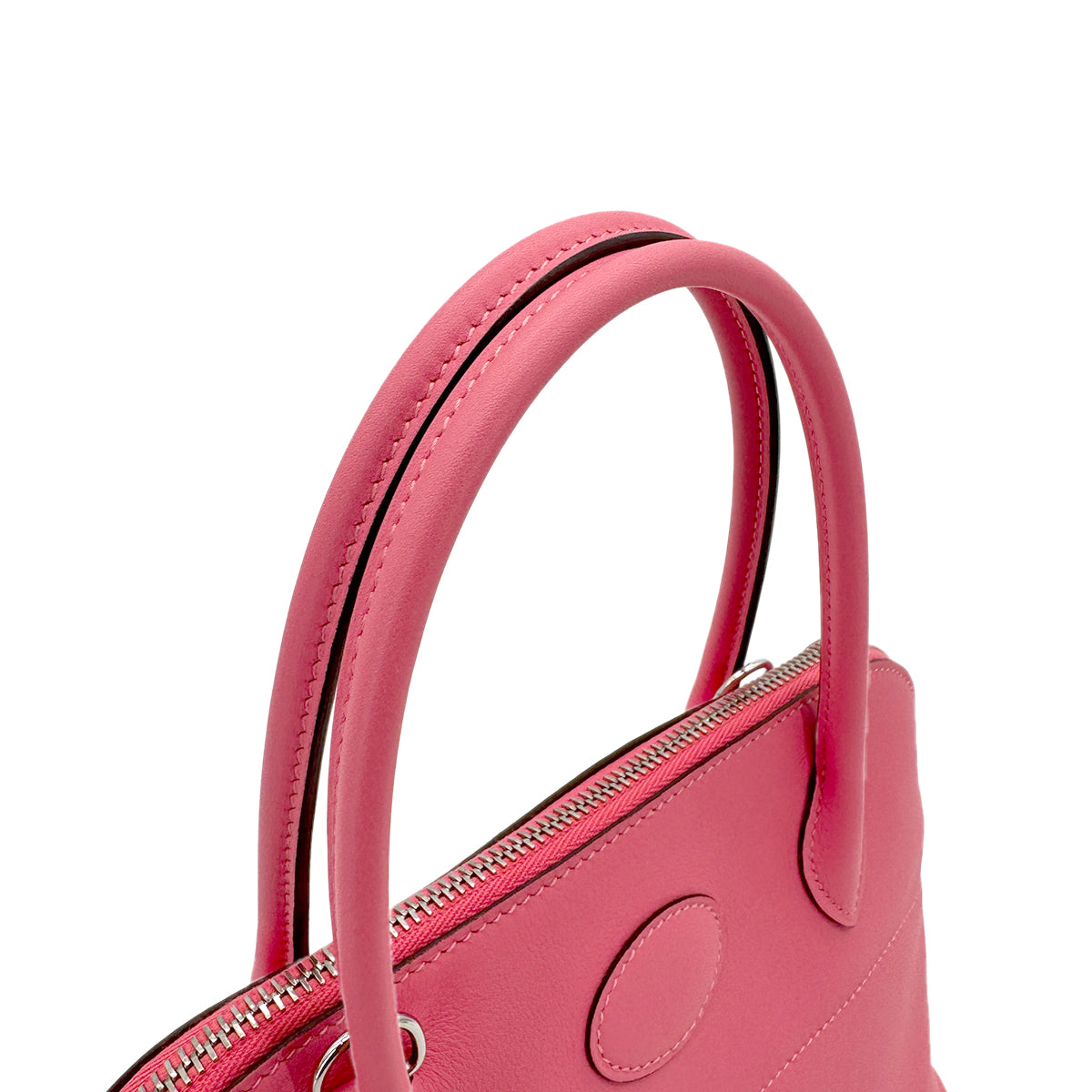 HERMES BOLIDE 27 ROSE AZALEE VEAU SWIFT HAND SHOULDER BAG D 90294140