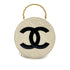 CHANEL VINTAGE ROUND VANITY HAND BAG WHITE ENAMEL 90294141 - PURPOSE