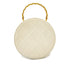CHANEL VINTAGE ROUND VANITY HAND BAG WHITE ENAMEL 90294141 - PURPOSE