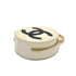 CHANEL VINTAGE ROUND VANITY HAND BAG WHITE ENAMEL 90294141 - PURPOSE