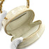 CHANEL VINTAGE ROUND VANITY HAND BAG WHITE ENAMEL 90294141 - PURPOSE
