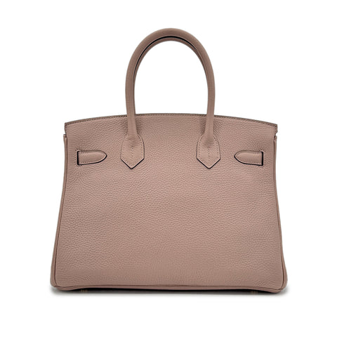 HERMES BIRKIN 30 GLYCINE TAURILLON CLEMENCE HAND BAG T GHW 90294142 - PURPOSE