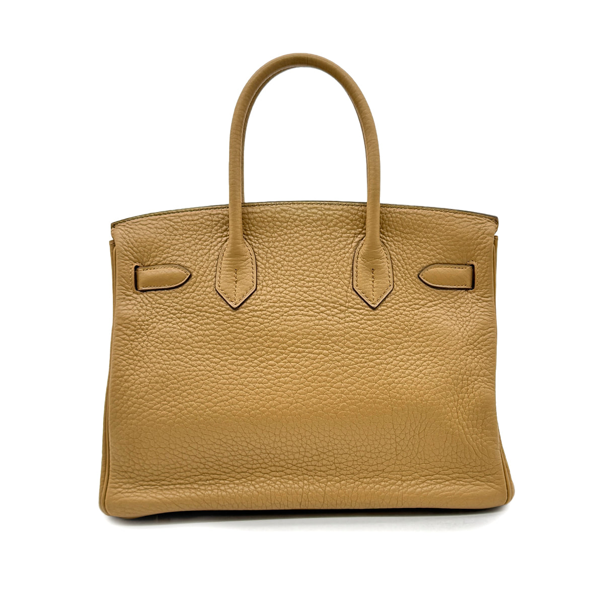 HERMES BIRKIN 30 TABAC CAMEL TAURILLON CLEMENCE HAND BAG □L GHW 90294144
