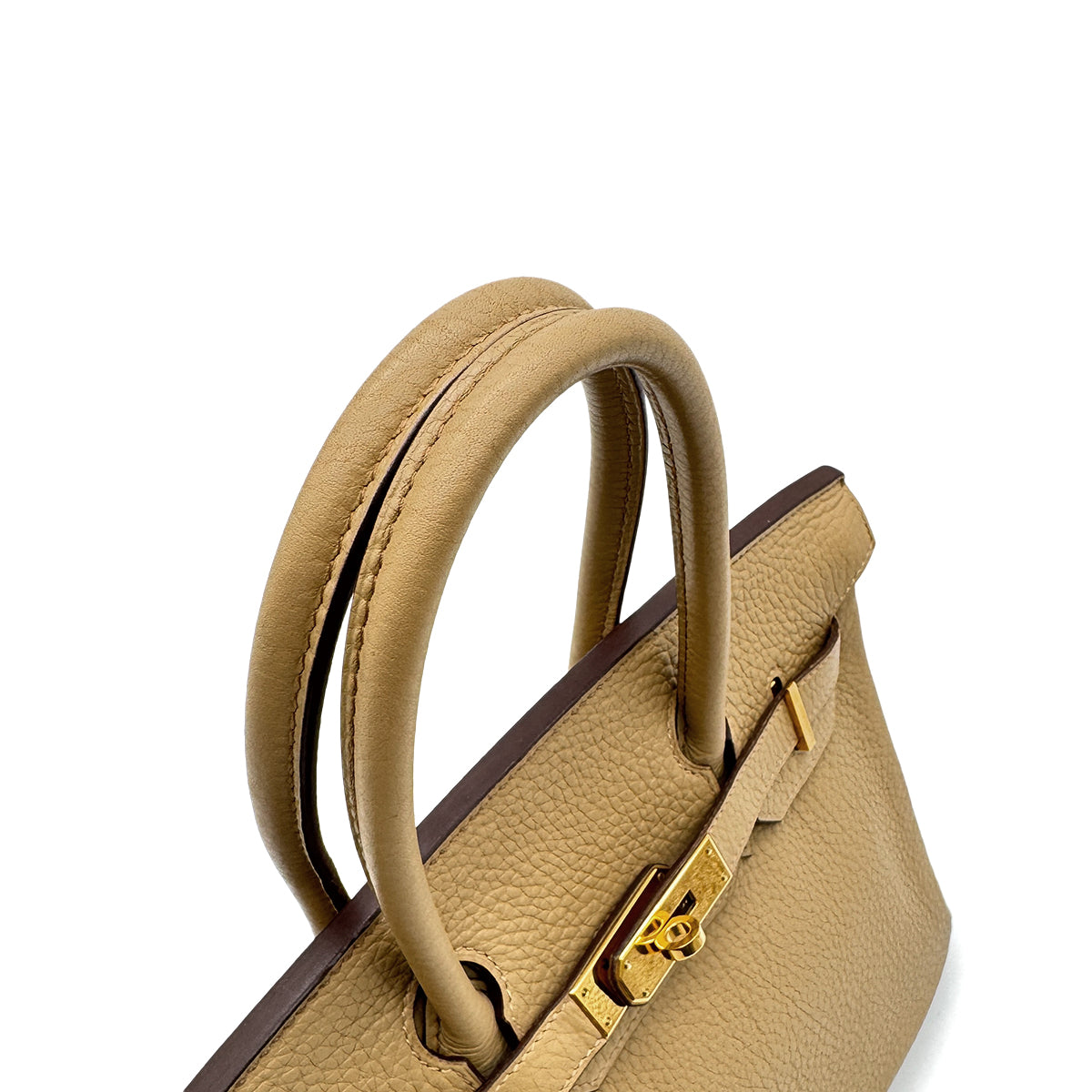 HERMES BIRKIN 30 TABAC CAMEL TAURILLON CLEMENCE HAND BAG □L GHW 90294144