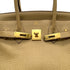HERMES BIRKIN 30 TABAC CAMEL TAURILLON CLEMENCE HAND BAG □L GOLD HARDWARE 90294144 - PURPOSE