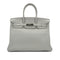 HERMES BIRKIN 35 GRIS PERLE TAURILLON CLEMENCE HAND BAG □O SHW 90294145 - PURPOSE