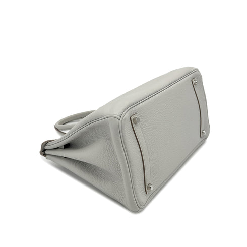 HERMES BIRKIN 35 GRIS PERLE TAURILLON CLEMENCE HAND BAG □O SHW 90294145 - PURPOSE
