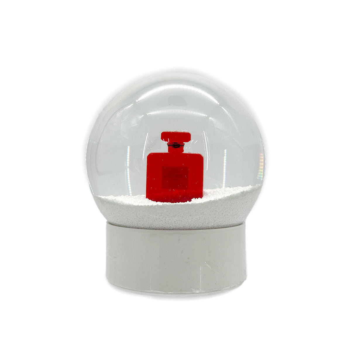 CHANEL SNOW GLOBE 2018 NO5 PERFUME MOTIF CLEAR RED 90294161