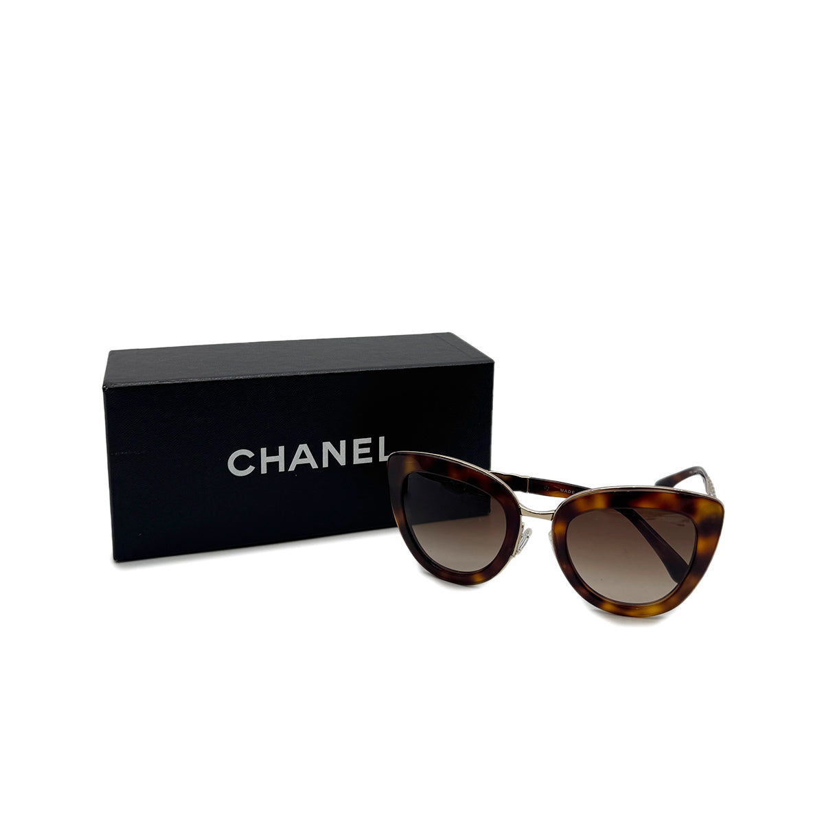 CHANEL SUNGLASSES COCOMARK TORTOISESHELL EYEWEAR 90294162