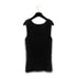 CHANEL KNIT SLEEVELESS TOPS COCOMARK BLACK ANGOLA 42 02A RTW 90294168