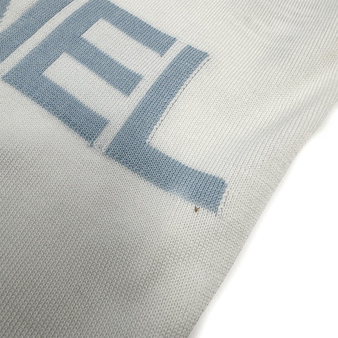 CHANEL VINTAGE SPORTSLINE SLEEVELEES TOPS WHITE BLUE COTTON 42 00S RTW 90294171 - PURPOSE