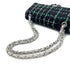 CHANEL MATELASSE CHAIN SHOULDER BAG BLACK GREEN TWEED 90294174 - PURPOSE