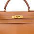 HERMES KELLY 28 SELLIER GOLD COUCHEVEL HAND SHOULDER BAG □A GHW 90294176 - PURPOSE