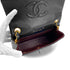 CHANEL VINTAGE MINI SQUARE 17 CHAIN SHOULDER BAG BLACK LAMB SKIN 90294180 - PURPOSE