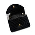 CHANEL VINTAGE MATELASSE HALF MOON CHAIN SHOULDER BAG BLACK LAMB SKIN 90294181 - PURPOSE