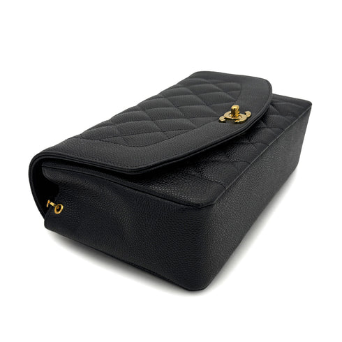 CHANEL VINTAGE DIANA MEDIUM CHAIN SHOULDER BAG BLACK CAVIAR SKIN 90294184 - PURPOSE