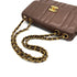 CHANEL VINTAGE MADEMOISELLE CHAIN SHOULDER BAG BROWN CAVIAR SKIN 90294185 - PURPOSE