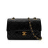 CHANEL VINTAGE CLASSIC FLAP SMALL CHAIN SHOULDER BAG BLACK LAMB SKIN 90294186 - PURPOSE