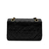 CHANEL VINTAGE CLASSIC FLAP SMALL CHAIN SHOULDER BAG BLACK LAMB SKIN 90294186 - PURPOSE