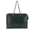CHANEL VINTAGE BIG COCO CHAIN TOTE BAG GREEN CAVIAR SKIN 90294187