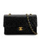 CHANEL VINTAGE CLASSIC FLAP MEDIUM CHAIN SHOULDER BAG BLACK LAMB SKIN 90294191 - PURPOSE