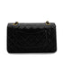 CHANEL VINTAGE CLASSIC FLAP MEDIUM CHAIN SHOULDER BAG BLACK LAMB SKIN 90294191 - PURPOSE