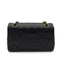 CHANEL VINTAGE CLASSIC FLAP SMALL CHAIN SHOULDER BAG BLACK LAMB SKIN 90294192 - PURPOSE