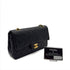 CHANEL VINTAGE CLASSIC FLAP SMALL CHAIN SHOULDER BAG BLACK LAMB SKIN 90294192 - PURPOSE