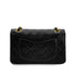CHANEL VINTAGE CLASSIC FLAP SMALL CHAIN SHOULDER BAG BLACK LAMB SKIN 90294193 - PURPOSE