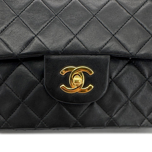 CHANEL VINTAGE CLASSIC FLAP SMALL CHAIN SHOULDER BAG BLACK LAMB SKIN 90294194 - PURPOSE