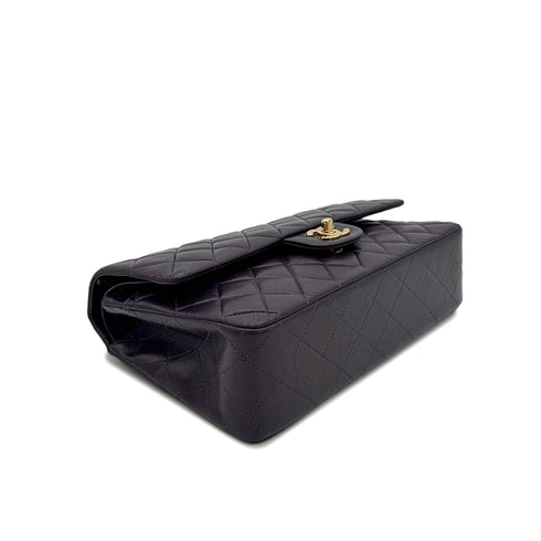 CHANEL VINTAGE CLASSIC FLAP MEDIUM CHAIN SHOULDER BAG PURPLE LAMB SKIN 90294197 - PURPOSE