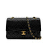 CHANEL VINTAGE CLASSIC FLAP SMALL CHAIN SHOULDER BAG BLACK LAMB SKIN 90294198 - PURPOSE