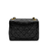 CHANEL VINTAGE MINI SQUARE 17 CHAIN SHOULDER BAG BLACK LAMB SKIN 90294201 - PURPOSE