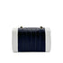 CHANEL VINTAGE MADEMOISELLE BICOLOR MINI CHAIN SHOULDER BAG NAVY WHITE LAMB SKIN 90294202