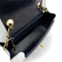 CHANEL VINTAGE MADEMOISELLE BICOLOR MINI CHAIN SHOULDER BAG NAVY WHITE LAMB SKIN 90294202