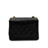 CHANEL VINTAGE MINI SQUARE 17 CHAIN SHOULDER BAG BLACK LAMB SKIN 90294203 - PURPOSE