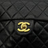 CHANEL VINTAGE MINI SQUARE 17 CHAIN SHOULDER BAG BLACK LAMB SKIN 90294203 - PURPOSE